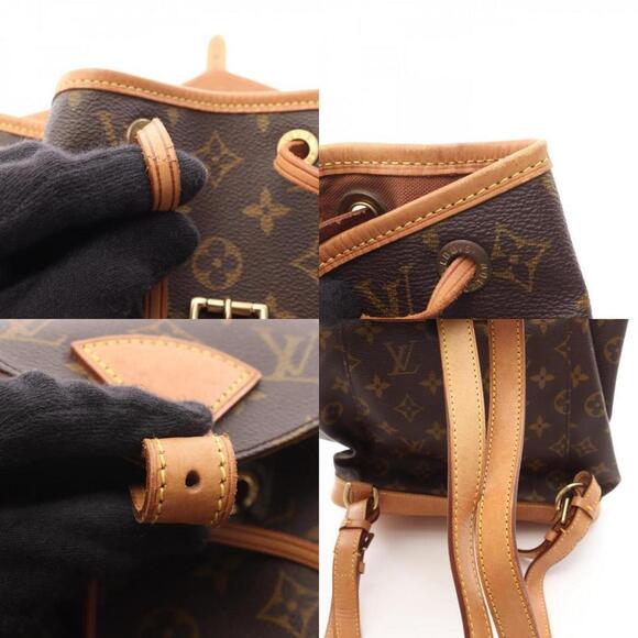 LOUIS VUITTON Brown Monogram Leather Backpack - Picture 11 of 11
